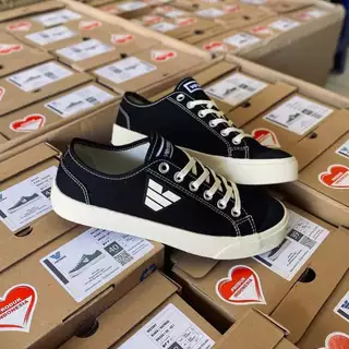 Ventela Victory Low Black Natural Premium High Quality Sepatu Sneakers Ventela Pria Wanita Terbaru