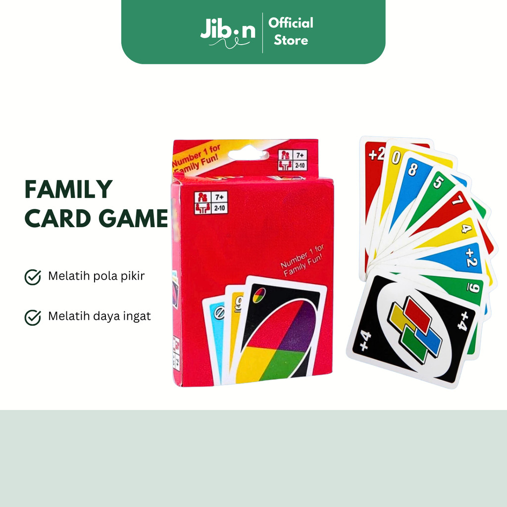 Jual [ JIBIN ] Nuno Card Kartu Permainan Keluarga Viral - Isi 108 Card ...