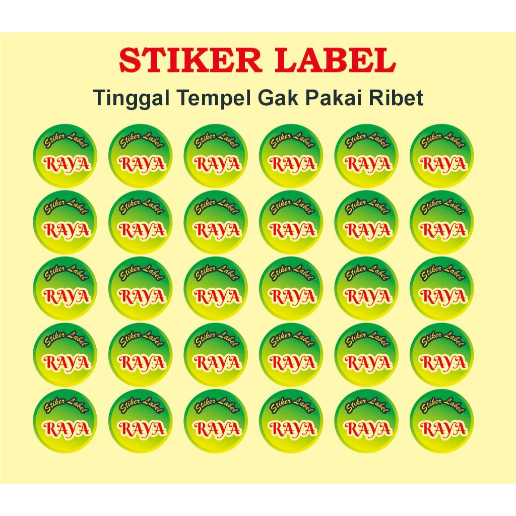 Jual Stiker Label Raya Tinggal Tempel Gak Pakai Ribet | Shopee Indonesia