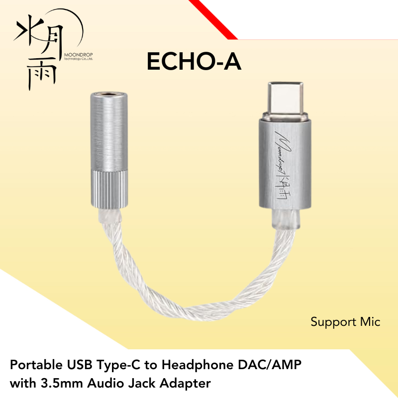 Jual Dongle DAC Moondrop Echo-A Portable / Dongle DAC AMP 3.5mm Single ...