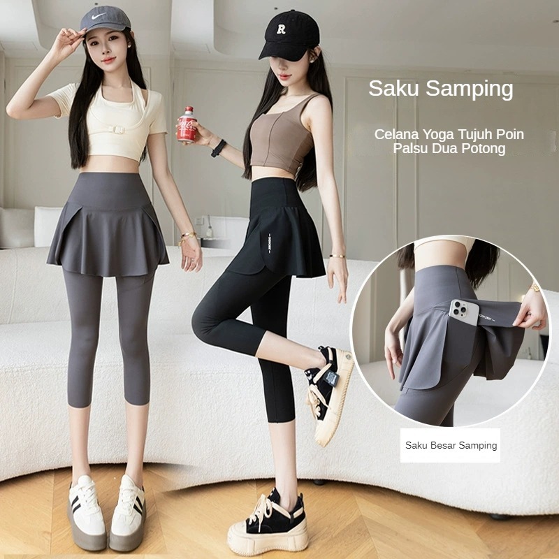 Jual Celana Rok Olahraga Wanita 2 in 1 Tennis Sport Skorts Premium ...