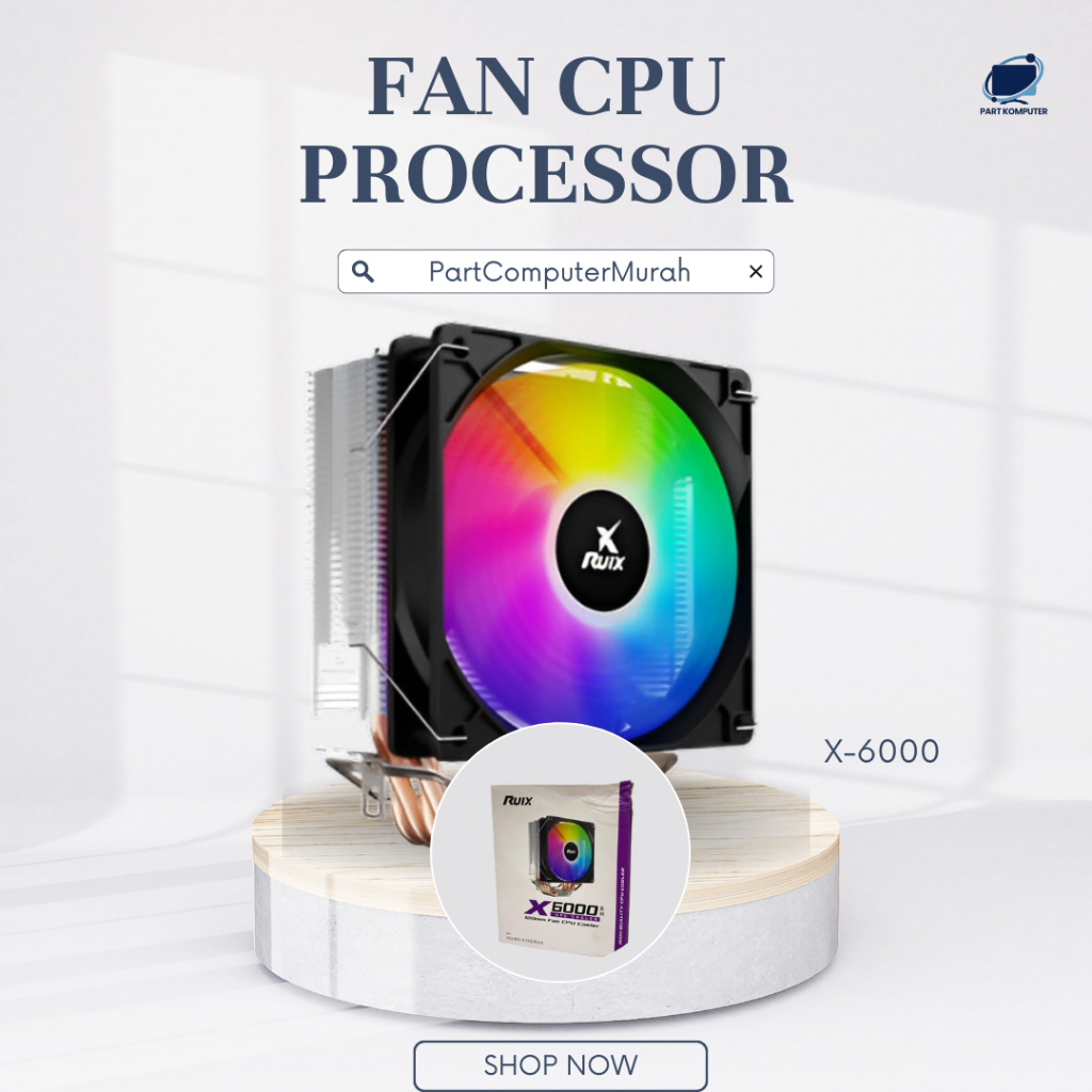 Jual Fan Cooler CPU RUIX X120/X2000/X4000 RGB Cooling Fan Universal ...