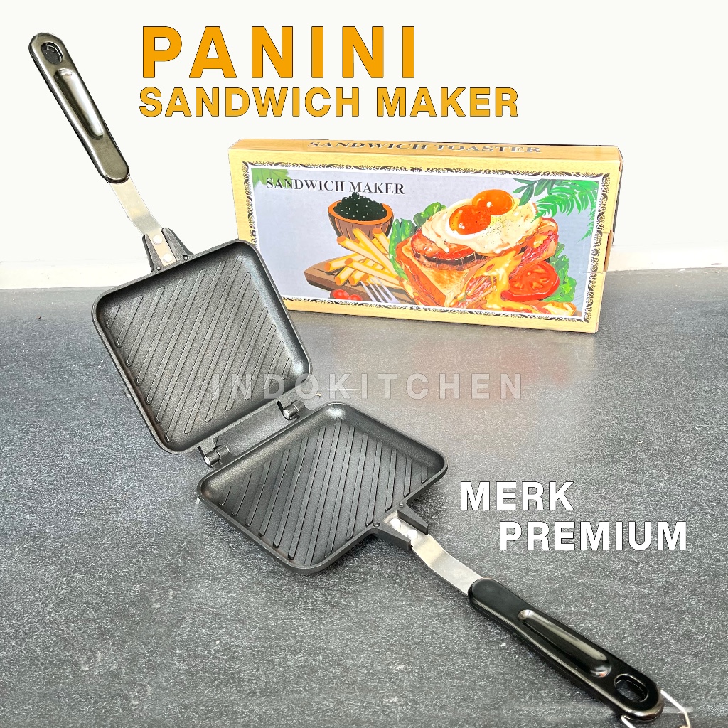 Jual Panini Sandwich Maker Cetakan Roti Sandwich Premium roti pang gang ...