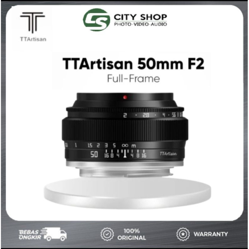 TTArtisan 50mm F2 Manuelles Objektiv – Für Fuji X-Mount, Kompakt, Leicht, Vollformat