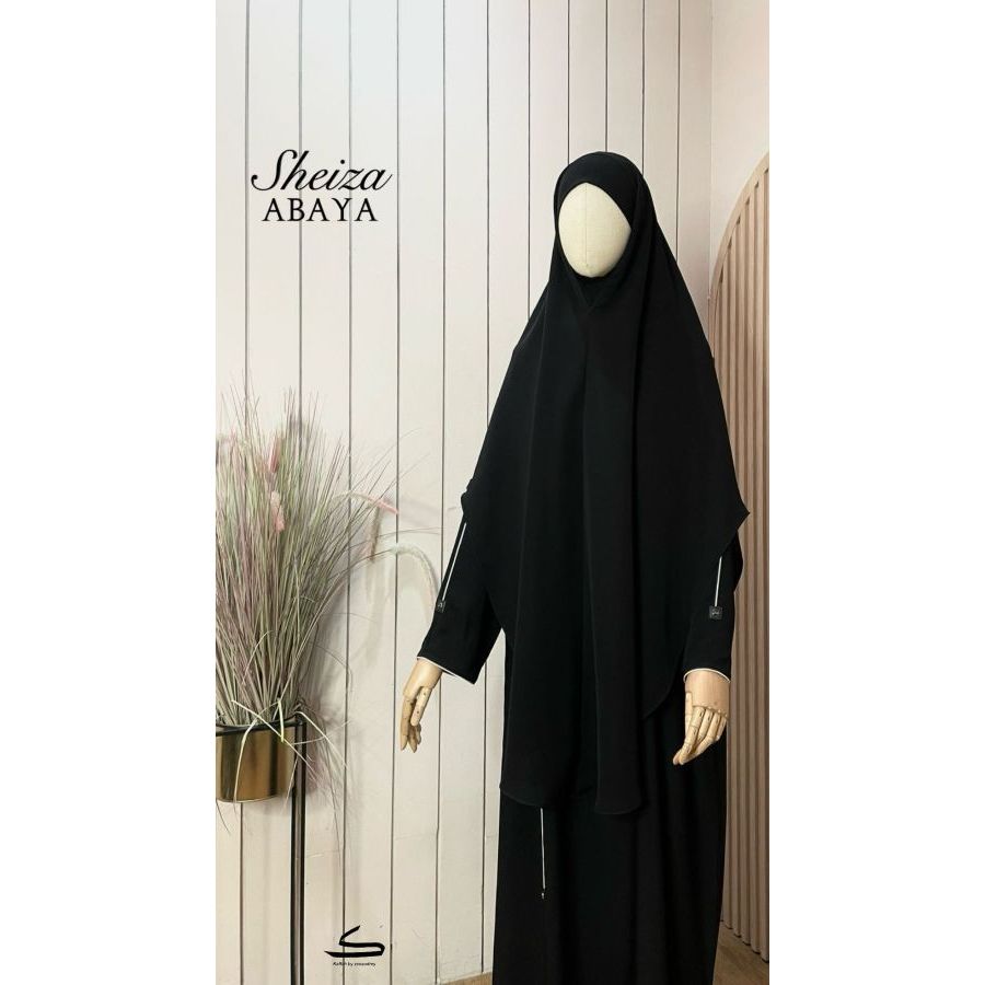 Jual SHEIZA ABAYA NEW BLACK SERIES ABAYA ONLY | Shopee Indonesia