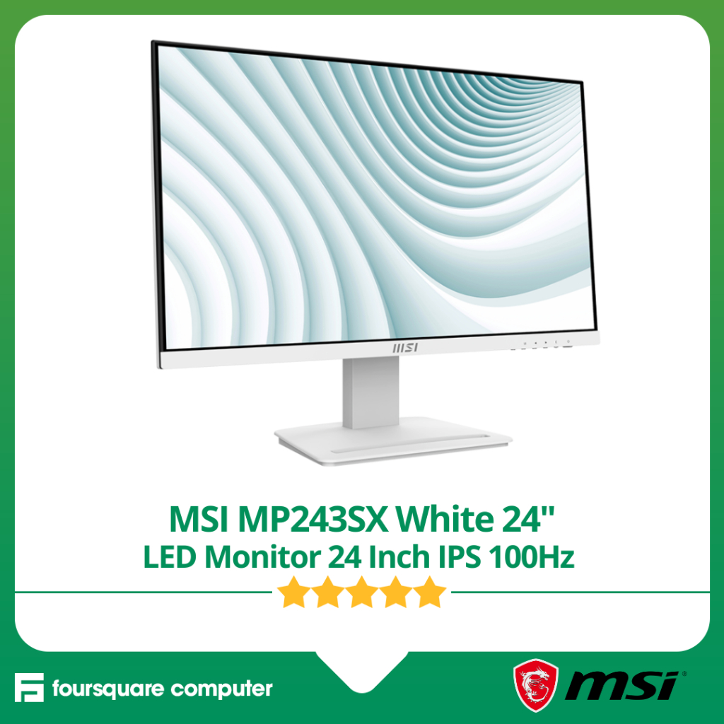 Jual MSI MP23SX White LED Monitor 24 Inch IPS 100Hz 1ms | Shopee Indonesia