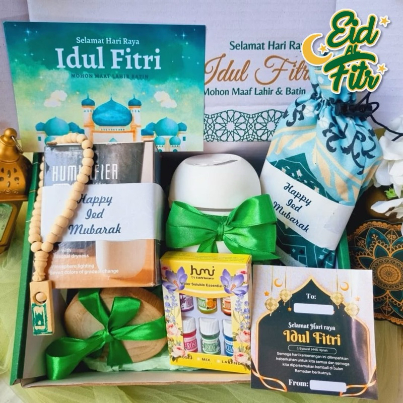 Parcel Lebaran Hampers Idul Fitri Set Humidifier / Kado Lebaran Giftset Ramadhan ( Sejuk )
