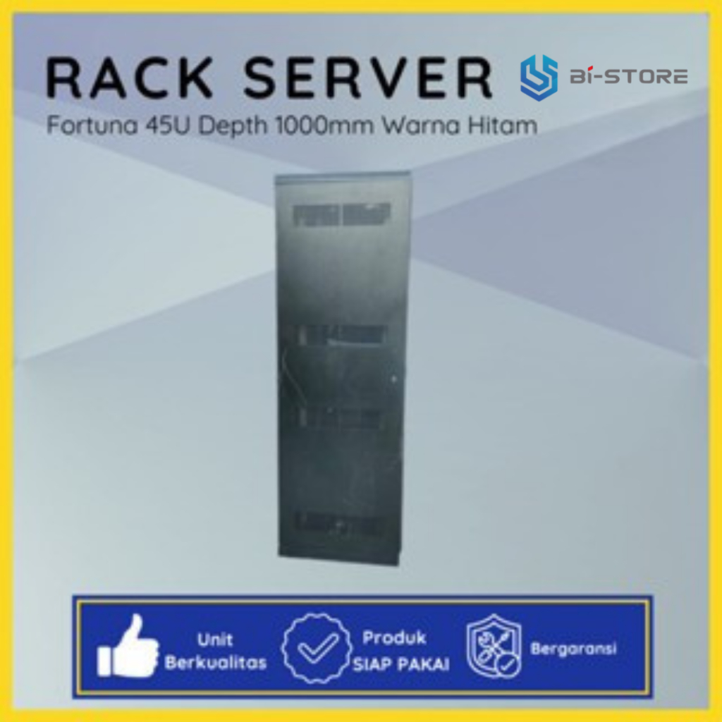 Jual Rack Server Fortuna 45U Depth 1000mm Warna Hitam Siap Pakai ...