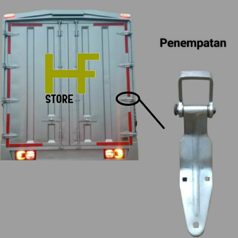 Jual ENGSEL PINTU BOX TRUK / engsel belakang pintu box BESAR ( Tipe C ...