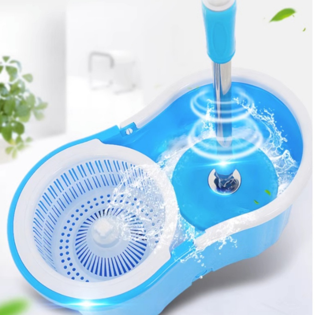 Goodbaby - Alat Pel Lantai Mop Dengan Rol Praktis Kain Putar Spin Bucket Ultra - foto 3