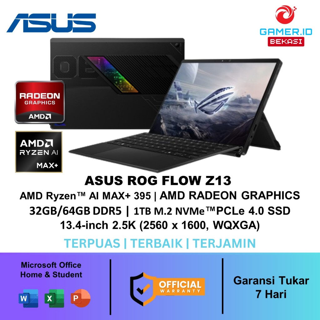 Jual ASUS ROG FLOW Z13 GZ302EA TOUCH RYZEN AI MAX+ 395 RAM 32GB / 64GB ...
