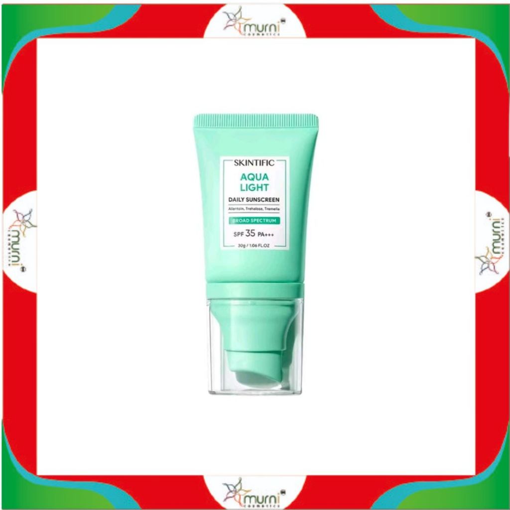 Jual [[GREEN]] SKINTIFIC AQUA LIGHT DAILY SUNSCREEN SPF35 PA ...