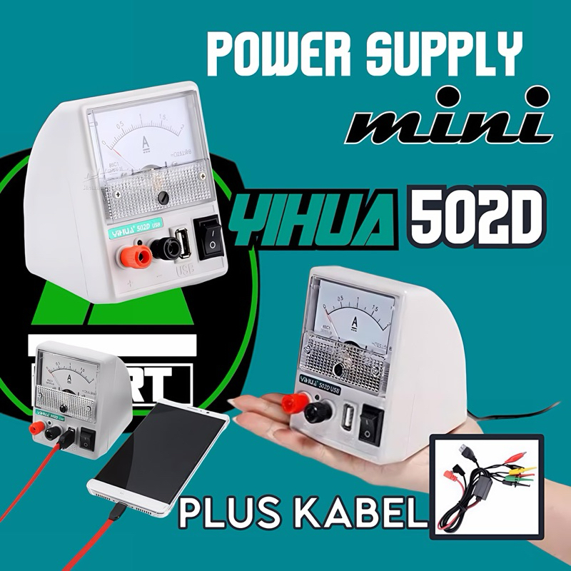Jual POWER SUPPLY MINI YIHUA 502D PLUS 2 AMPERE KABEL ORIGINAL | Shopee ...