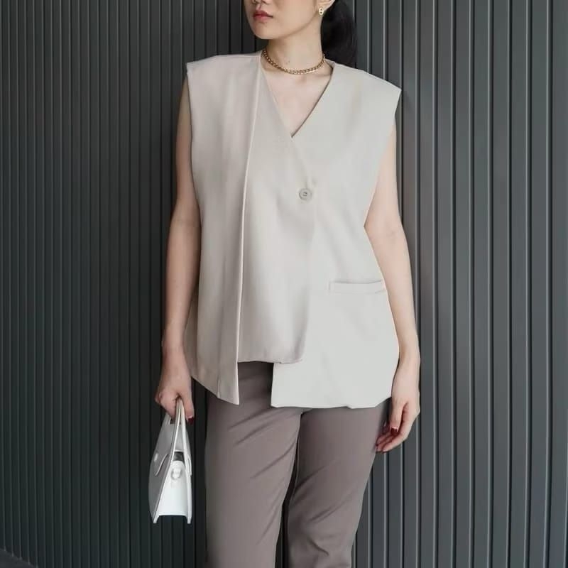 Jual Hanny Vest Outer Rompi Wanita - Atasan Luaran Oversize Korean ...