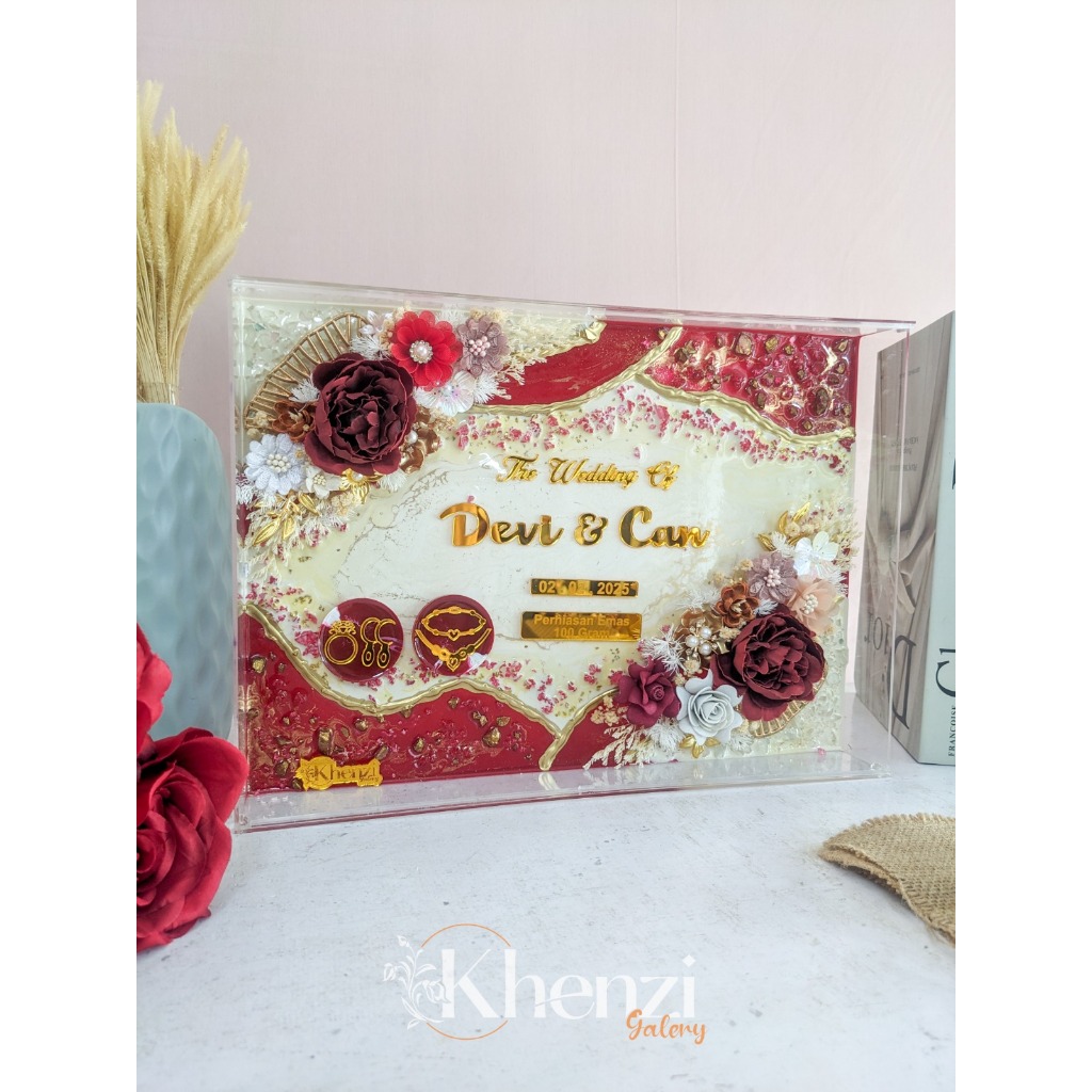 Jual Mh 55 25x35 frame mahar full resin frame segi panjang mahar ...