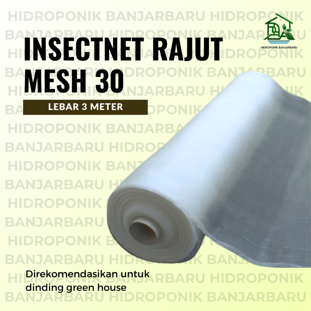 Jual PER METER INSECTNET MESH 30 LEBAR 3 METER RAJUT SCREEN NET DINDING ...