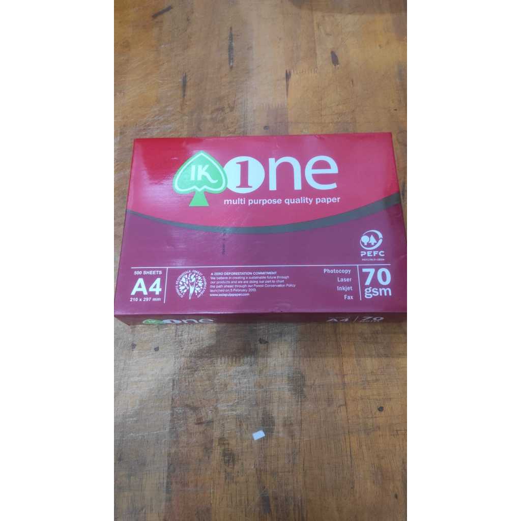 Jual kertas A4 merek AONE 70 gram 1 RIM(500 LEMBAR) | Shopee Indonesia