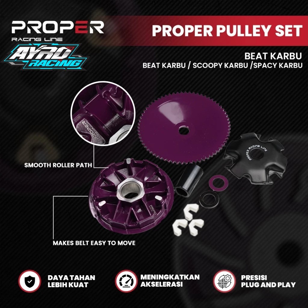 Jual Pulley Rumah Roller Beat Karbu Scoopy Karbu Spacy Karbu PROPER ...