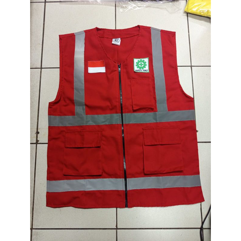Jual ROMPI DRILL MERAH/ROMPI SAFETY PTOYEK | Shopee Indonesia