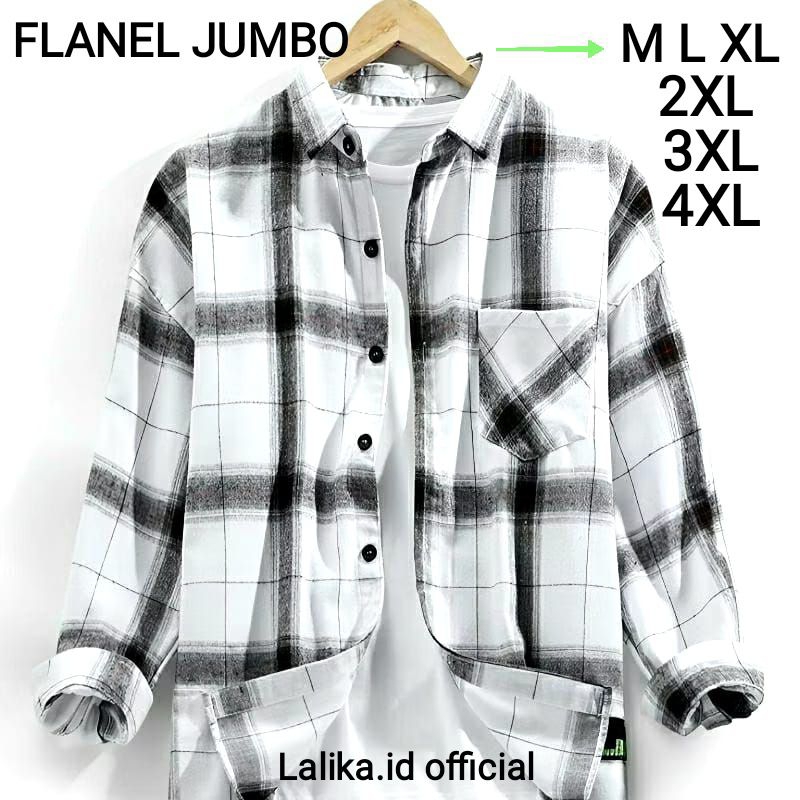 Jual KEMEJA FLANEL MOTIF PREMIUM SULTAN KEMEJA FLANEL KOREAN PUTIH