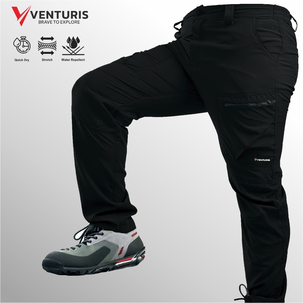 Celana Gunung Pria Celana Outdoor Pria Wanita Celana Hiking Camping Quickdry Strech