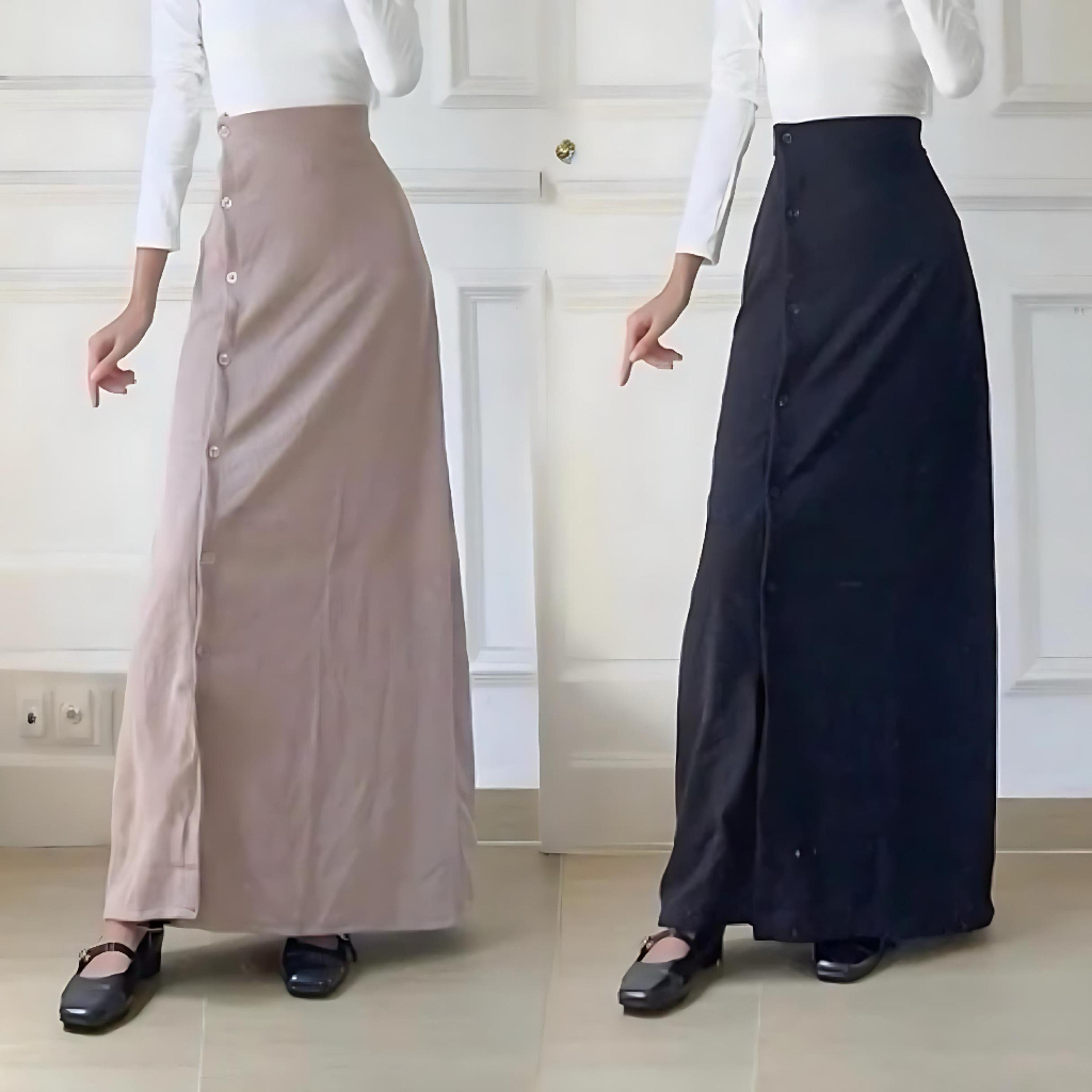 Jual ROK UNICORN BUTTON SKIRT 02 // Rok Kancing Unicorn Panjang ...
