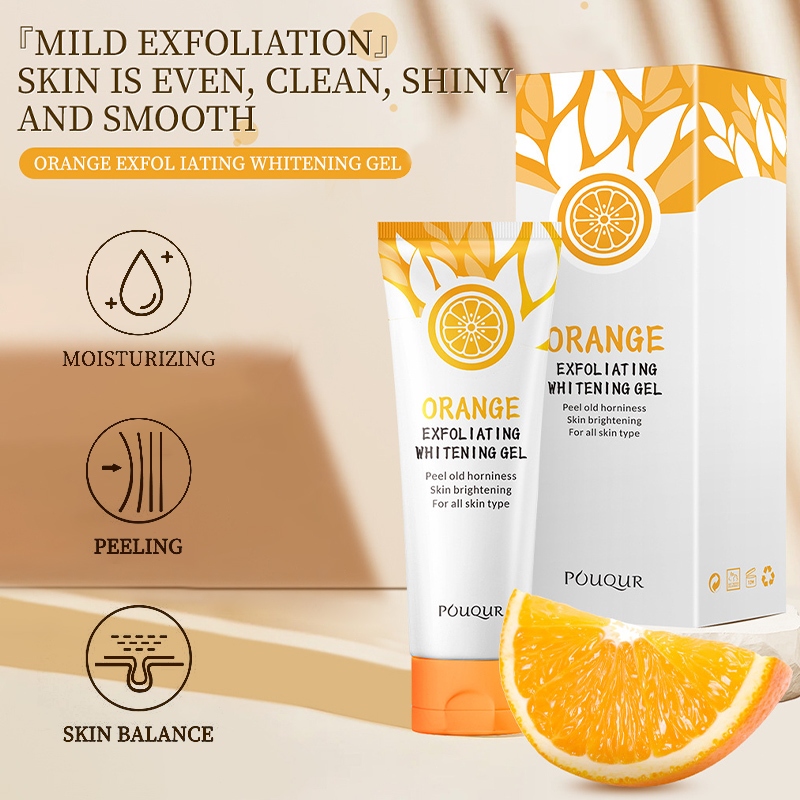 Jual [COD]Orange Exfoliating Whitening Gel Skincare Eksfoliasi Piling ...