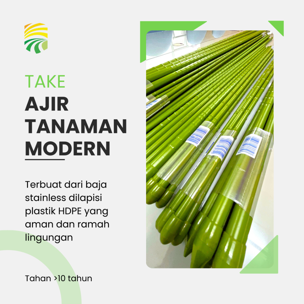 Ajir Modern 8mm X 900mm GLeaf Penyangga Tanaman Takiron
