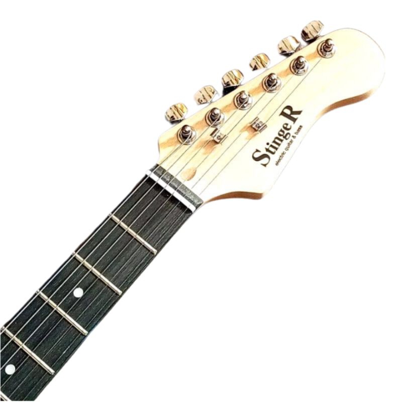 Jual Gitar Elektrik Stinger Stratocaster SST10 Red Transparant | Shopee ...