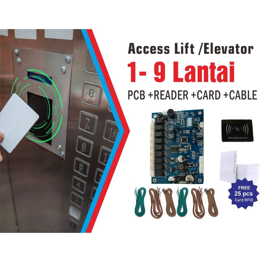 Jual Controller Standalone Access Card Elevator /Lift 9 Lantai | Shopee ...