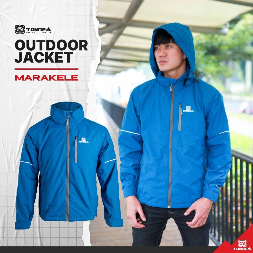 Jaket Parasut Pria Waterproof dan windproof Tandem Adventure Marakele