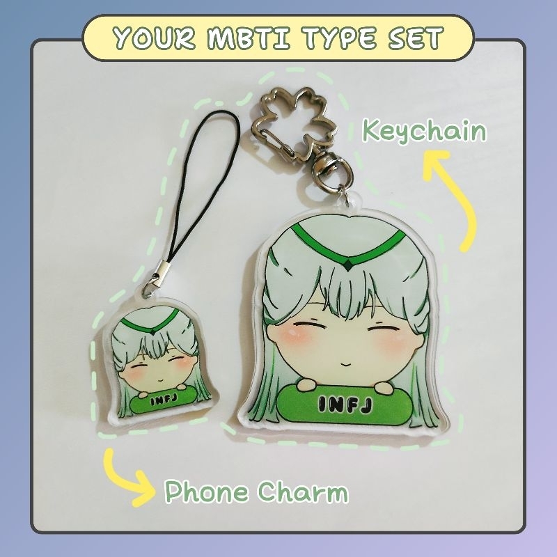 Jual [SET PHONE CHARM + KEYCHAIN] MBTI SERIES INFJ/ENFJ/INFP/ENFP/INTP ...
