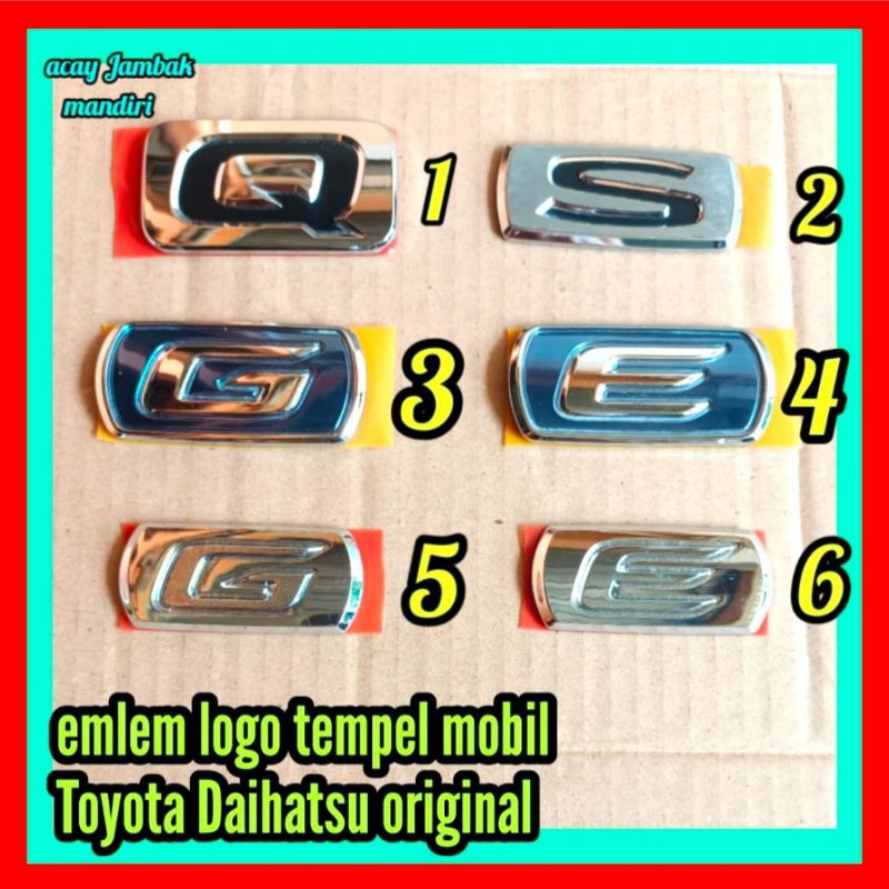 Jual jual emlem tipe logo mobil original | Shopee Indonesia