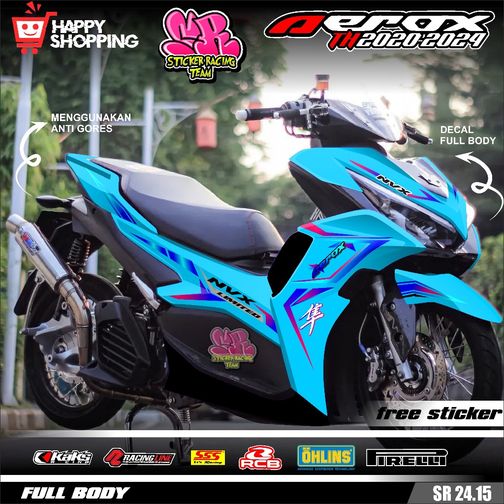 Jual COD Sticker Decal Full Body Yamaha Aerox 155 New Connected 2020 ...