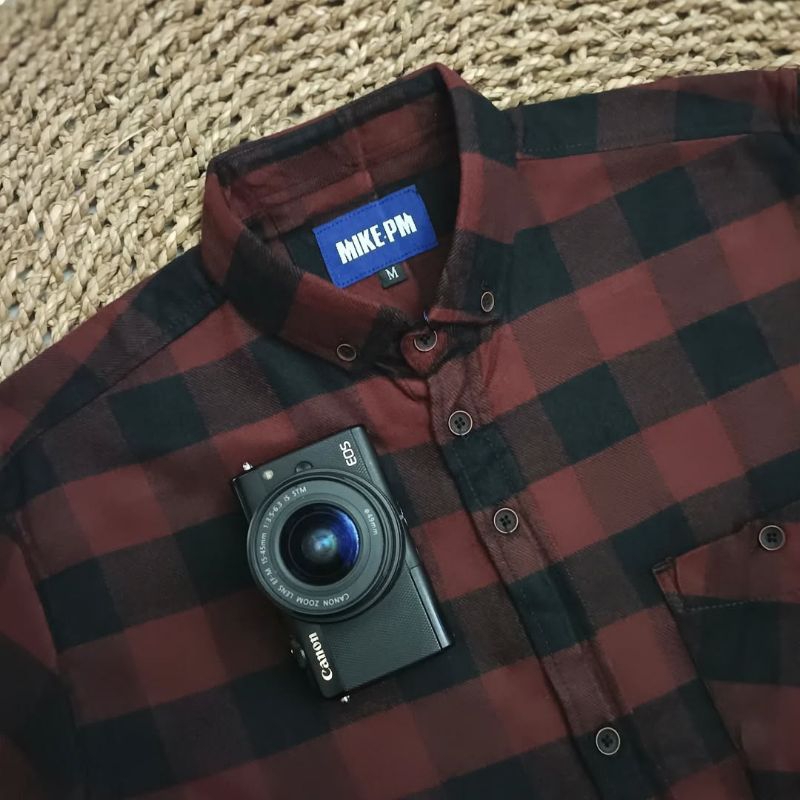 Jual F2D Kemeja Flanel Dark BlueElegant Best Seller / flanel/hem pria