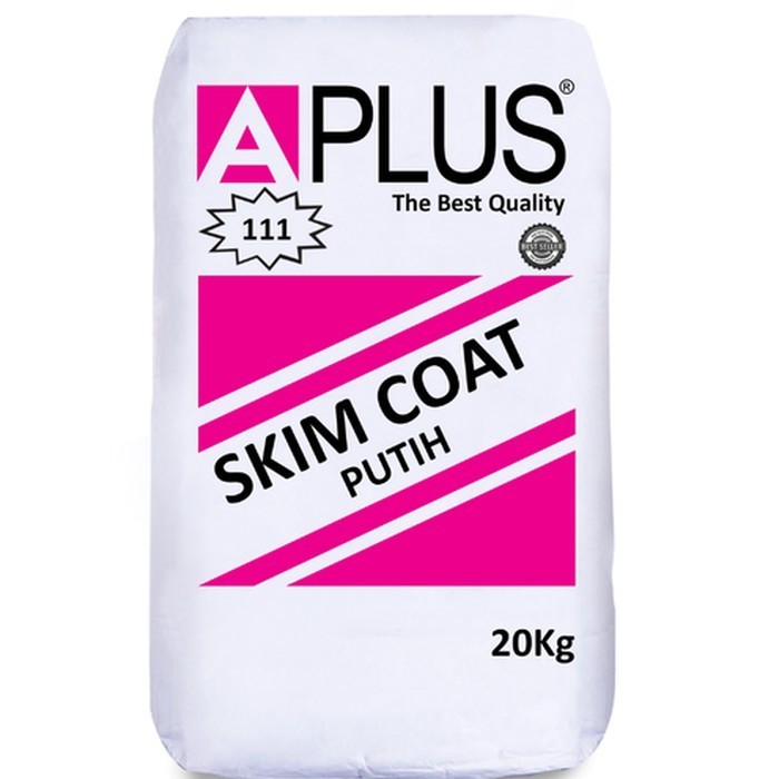 Jual APLUS Skim Coat MERAH 20kg Plamur Tembok / A Plus Skimcoat PER KG ...