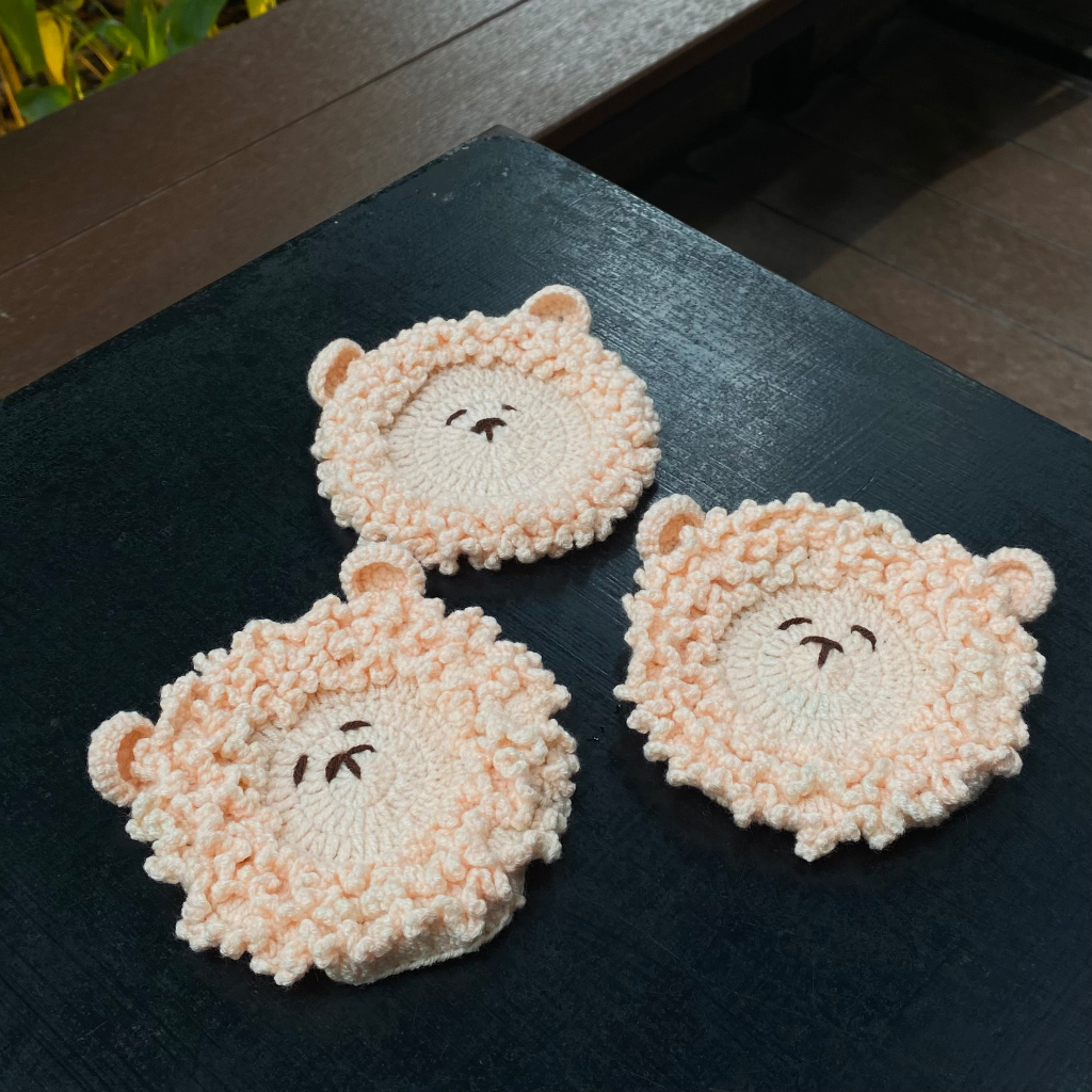 Jual Tatakan Alas Gelas Rajutan Crochet Domba - Fluffy Sheep Crochet ...