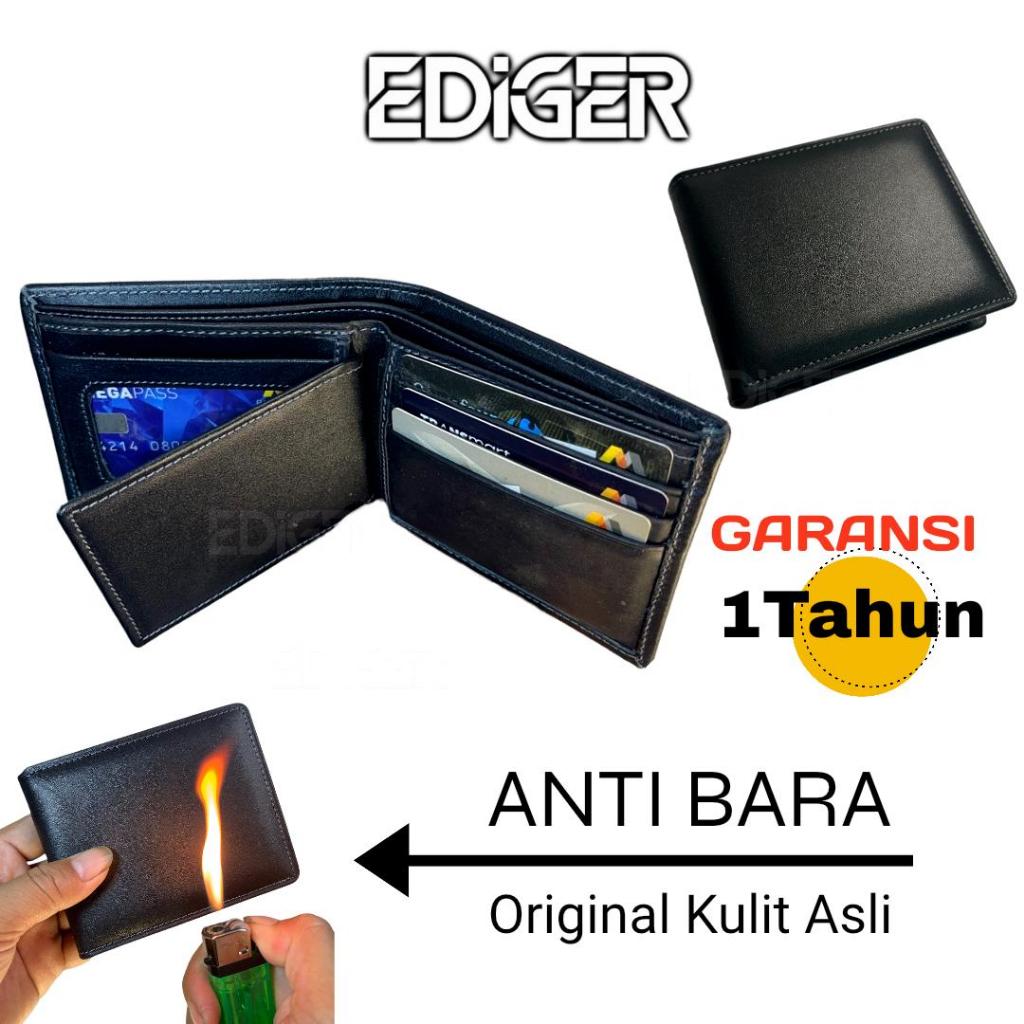 Jual Ediger Dompet Anti Bara Original Kulit Asli | Shopee Indonesia