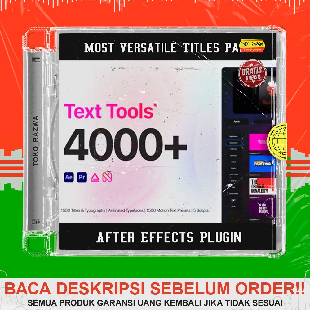 Jual After Effects Plugin - Text Tools - Most Versatile Titles Pack ...