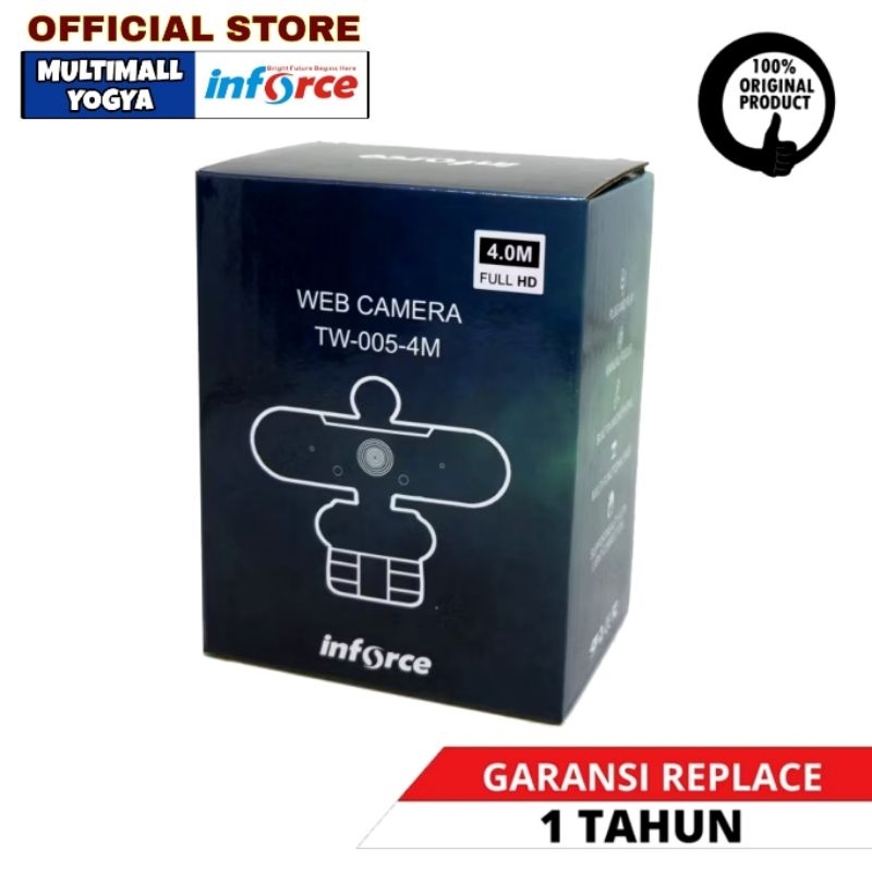 Jual Inforce Webcam TW-005 4K Ultra HD Built in Mic for Laptop PC ...