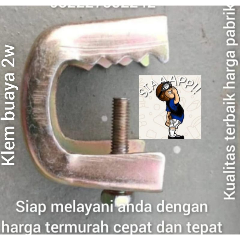 Jual klem buaya 2w / Hbeam clamp /clamp pyluck buaya | Shopee Indonesia