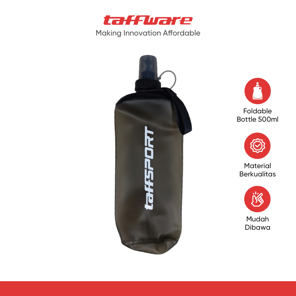 Jual TaffSPORT Botol Minum Soft Flask Foldable Sport Water 500ml - TFG ...