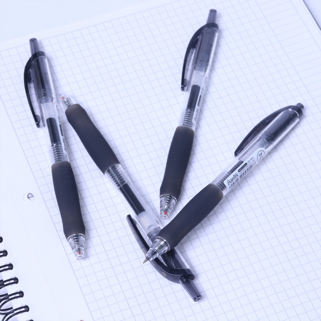 Pulpen Pena Gel Pen ST Tip 0.5 mm Silicone Grip Bantex BG1006 (6)