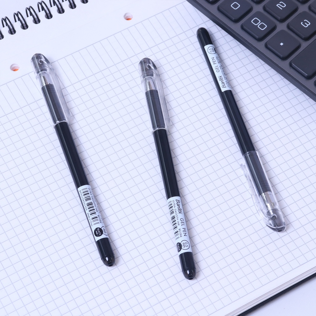 Bantex Gel Pen Tinta Ultra-Smooth / Pena Pulpen 0.5 mm Satu Set BG1017 (6)