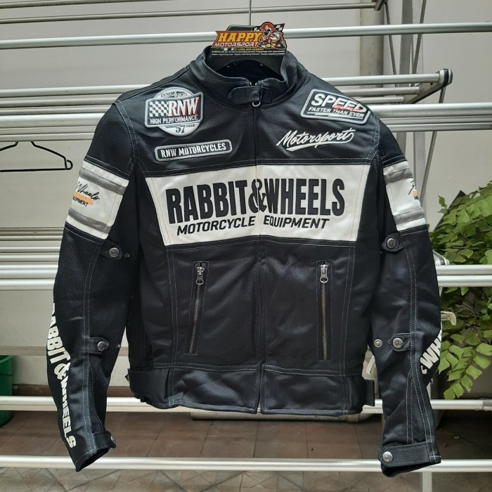 Jual Jaket Touring Rabbit and Wheels New Combo Black | Shopee Indonesia