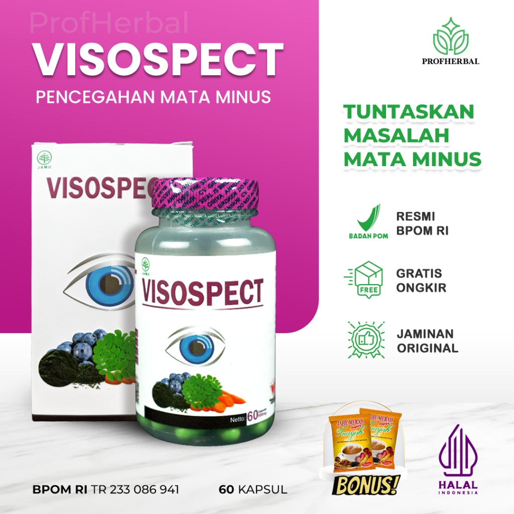 Jual VISOSPECT - OBAT MATA HERBAL ATASI MATA MINUS SILINDER GLUKOMA ...