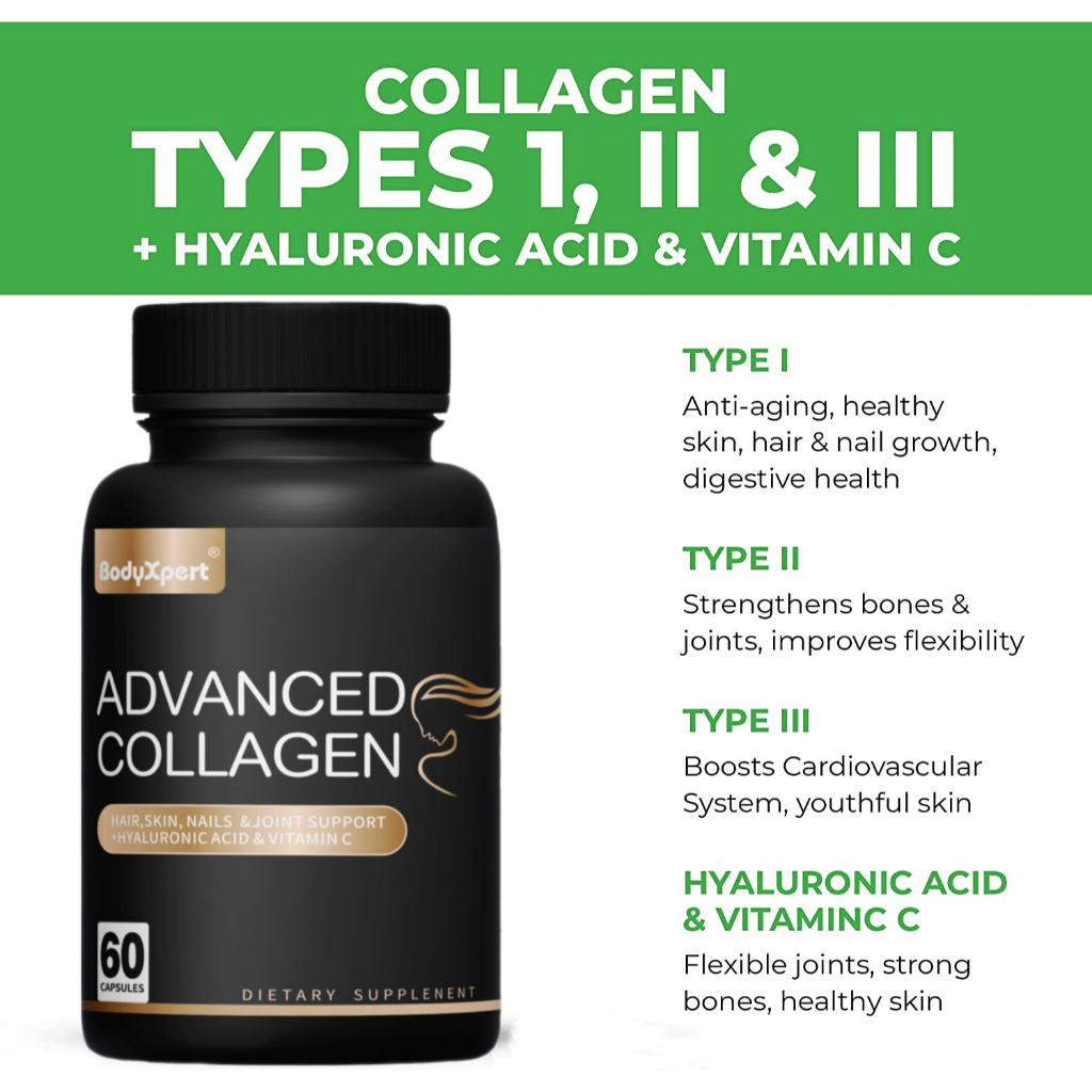 Jual Pil kolagen dengan asam hialuronat dan vitamin C - mengurangi ...