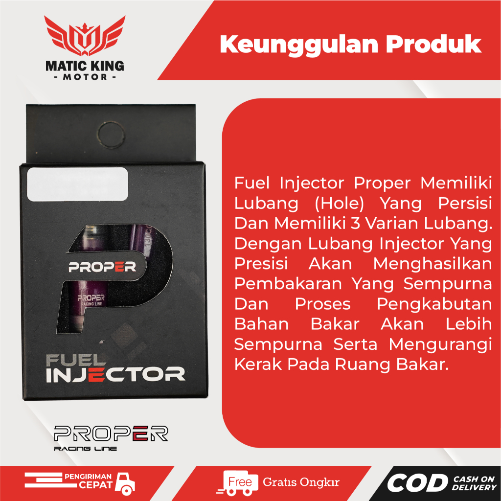Jual PROPER Racing Line Injektor Injector Yamaha Nmax Aerox All New Mio ...