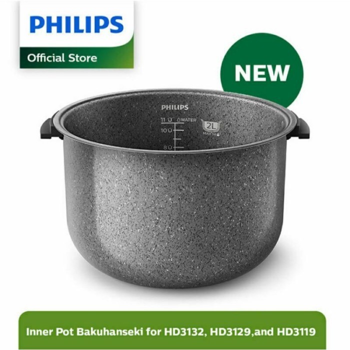 Jual PHILIPS HD3110/33 Inner Pot 2L PROCERAMIC+ HD3132/ HD3129/ HD3119 ...