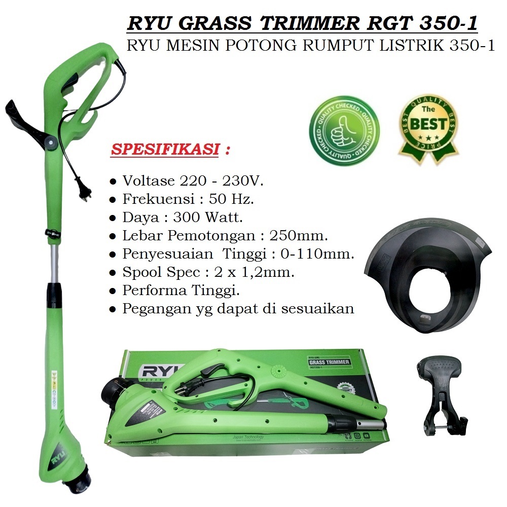 Jual Mesin Potong Rumput Senar Grass Trimmer RYU - RYU RGT 350-1 - Alat ...
